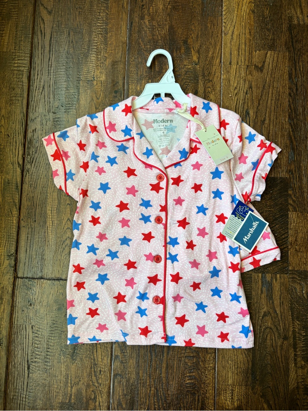 Girls PJ set size 6 NWT modern kids